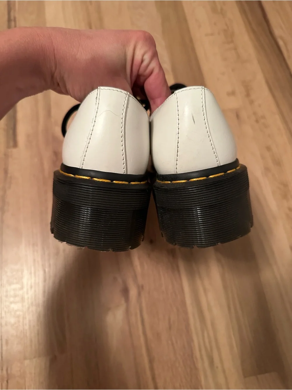 Dr. Martens 1461 Smooth Leather Platform Shoes Size 7